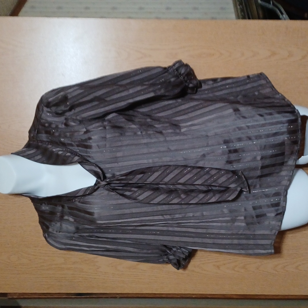 Nice Girls Top size Small. Beautiful Brown Sheer.
